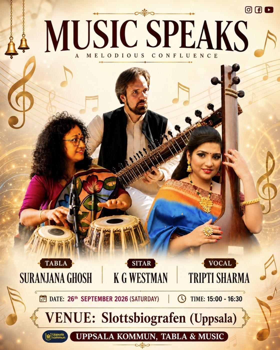 Music Speaks Uppsala Sweden 2026 poster